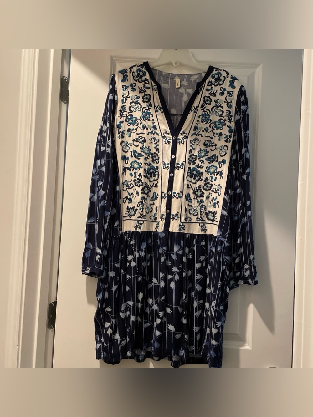 Anthropologie TINY Brand Semele Shirt Dress SizeM Floral Boho Vintage Americana - Picture 14 of 14